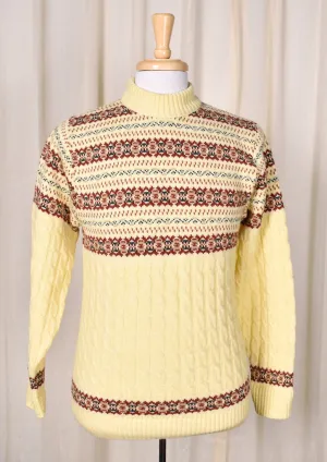 1980s Vintage Faux Fair Isle Sweater