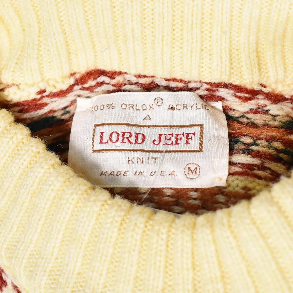 1980s Vintage Faux Fair Isle Sweater