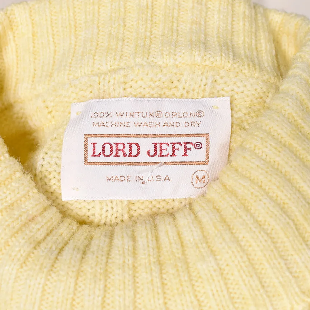 1980s Vintage Grey & Blue Cream Sweater
