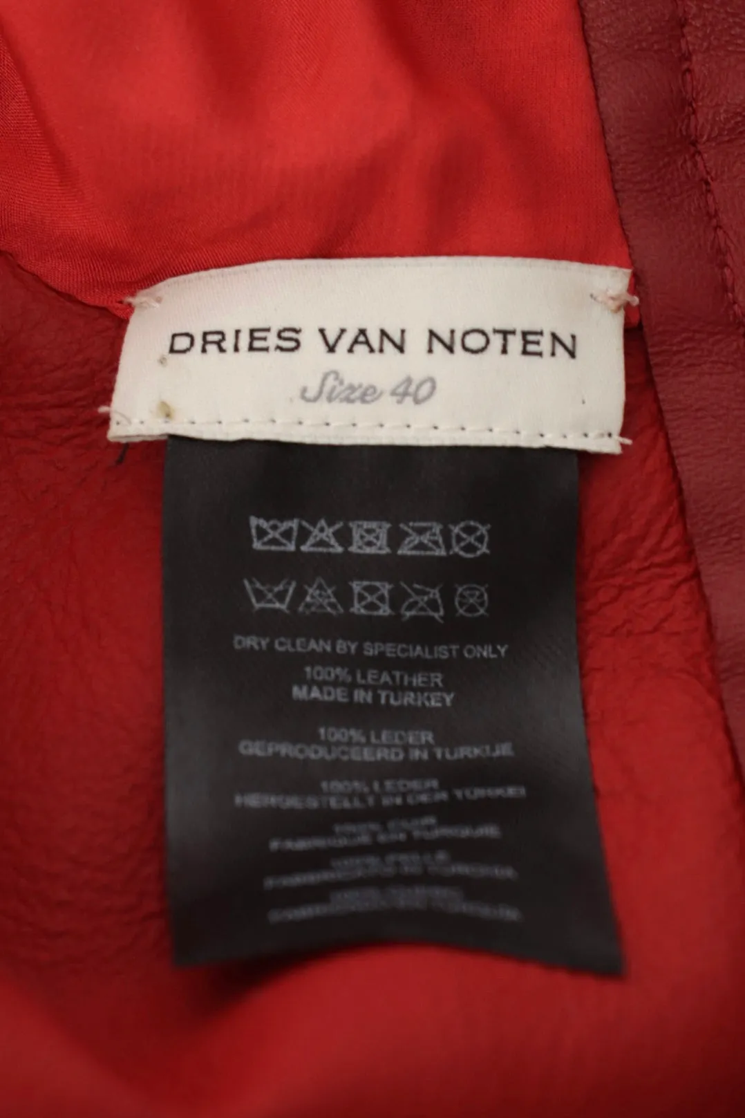 2023 Dries Van Noten Larma Leather Top