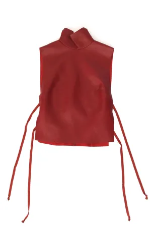 2023 Dries Van Noten Larma Leather Top
