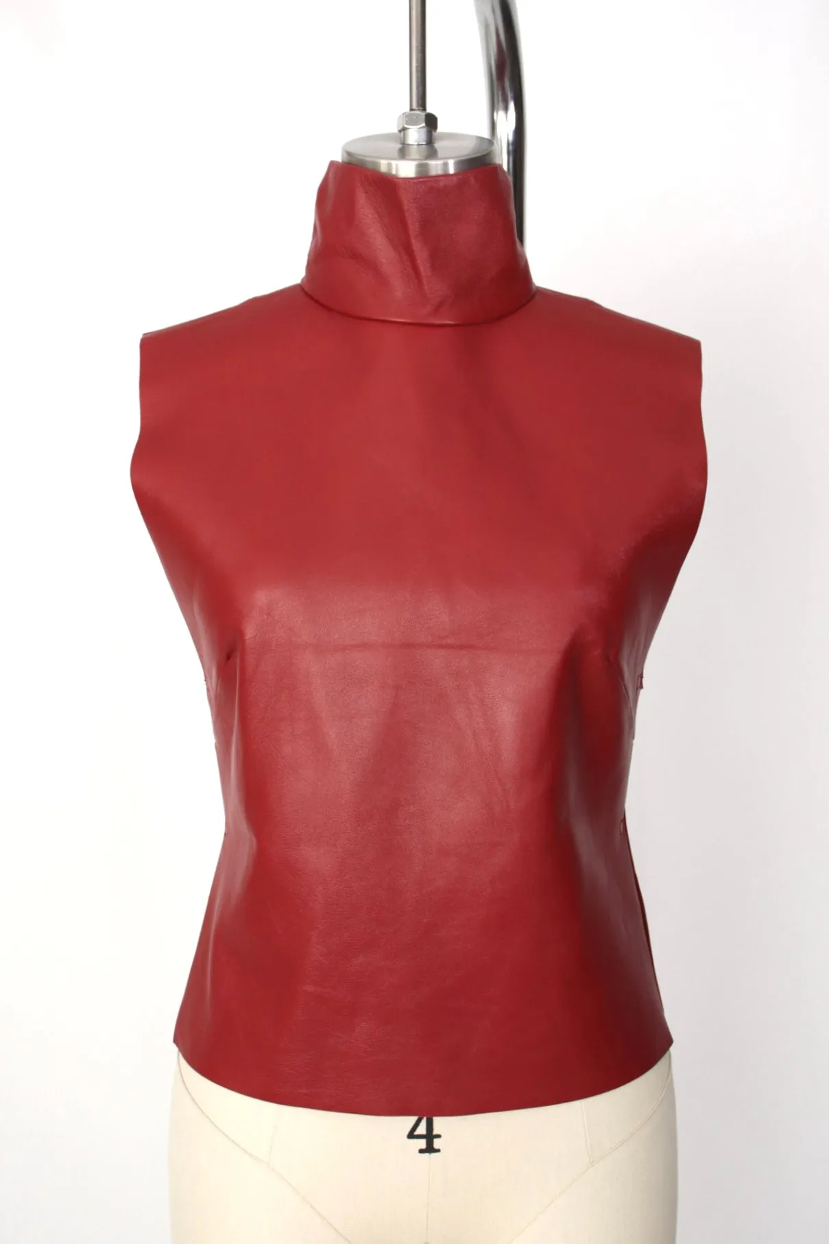 2023 Dries Van Noten Larma Leather Top