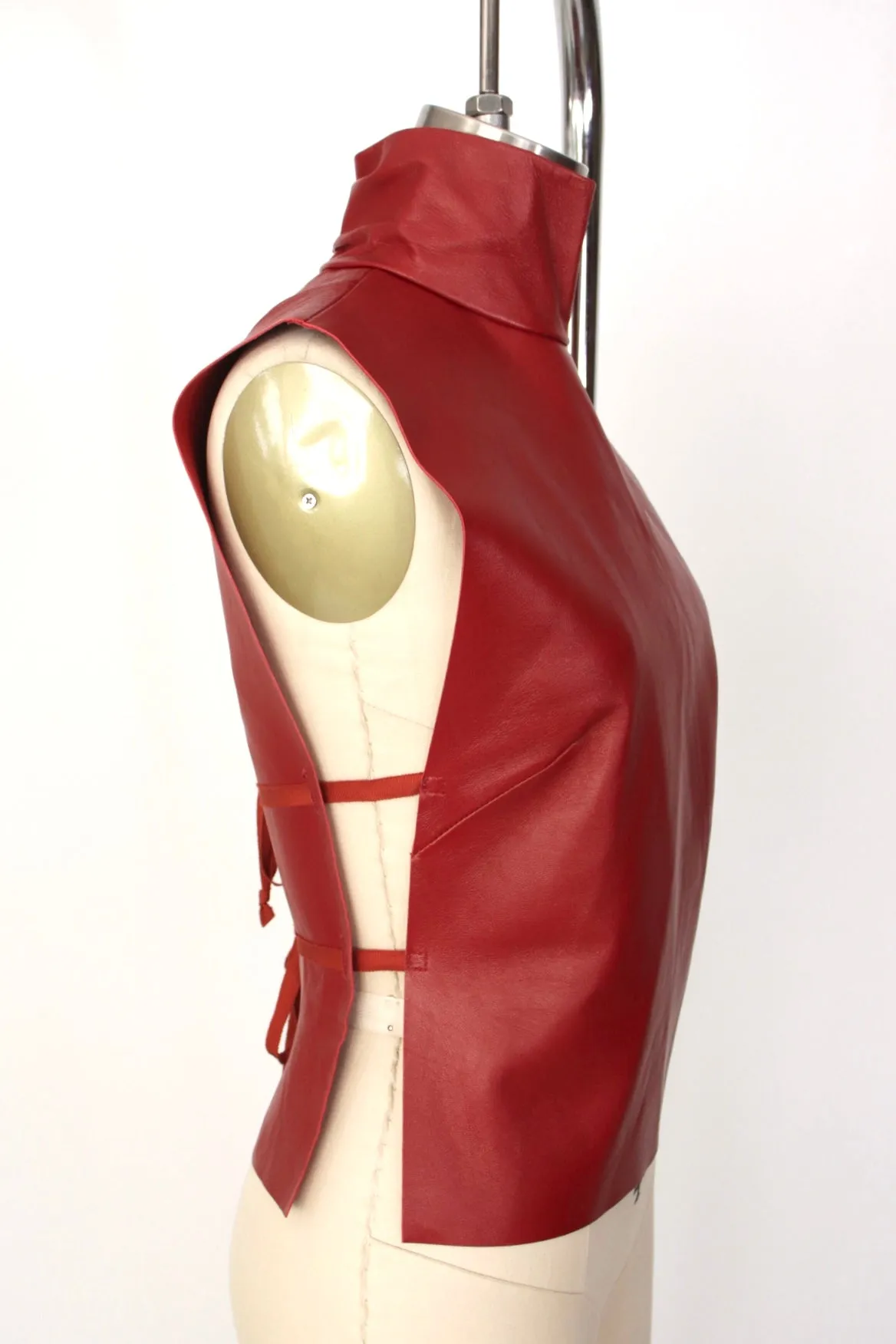 2023 Dries Van Noten Larma Leather Top