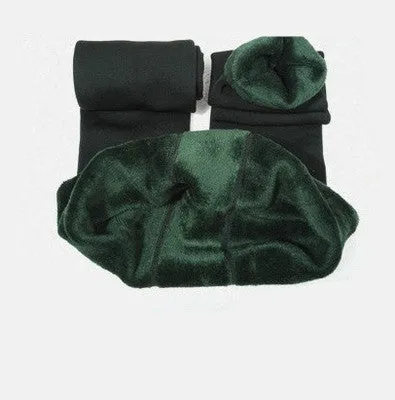 8 Colors S-XL Winter Plus Cashmere Leggings Woman Casual Warm Plus Size Faux Velvet Knitted Thick Slim Super Elastic Leggings