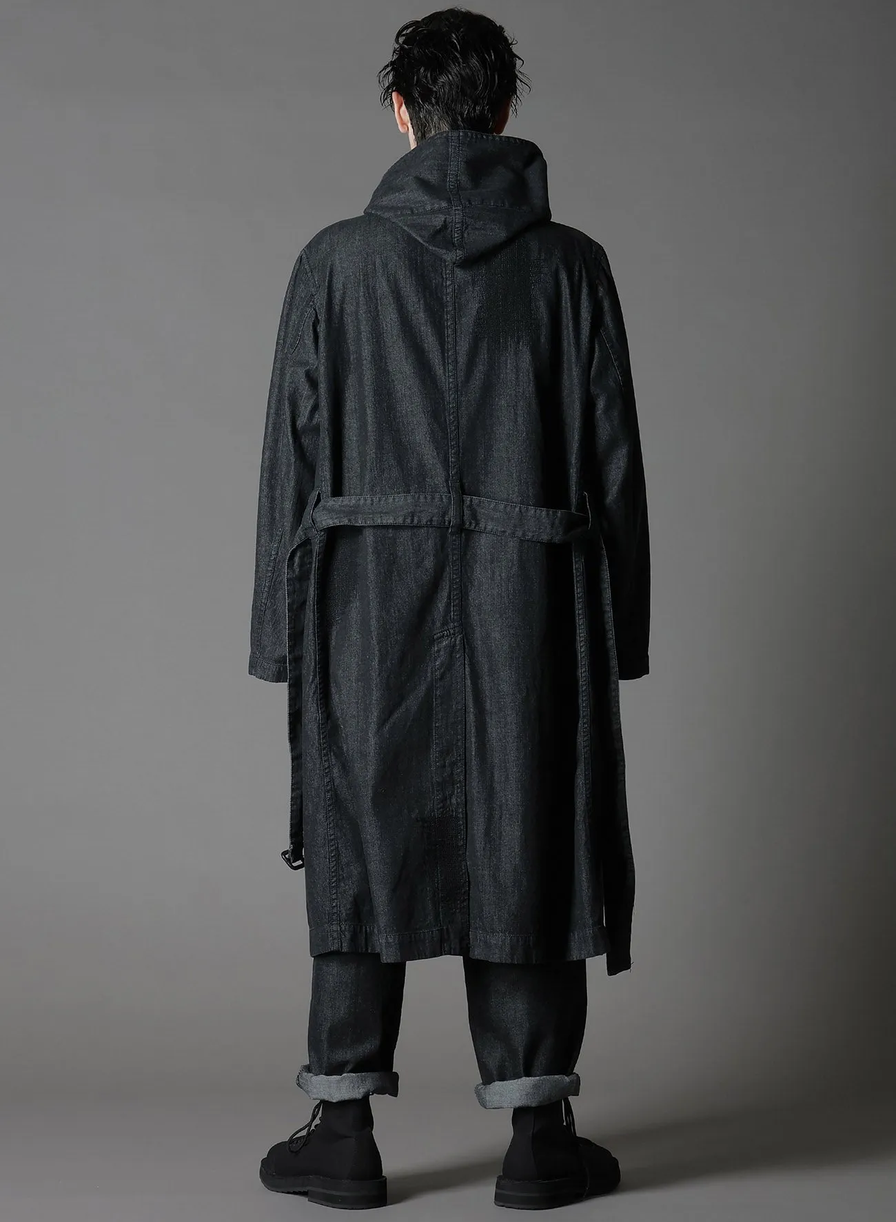 8OZ DENIM   DUNGAREE HOODED COATS WITH POCKETS