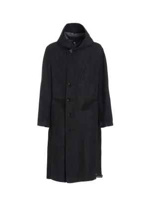 8OZ DENIM   DUNGAREE HOODED COATS WITH POCKETS