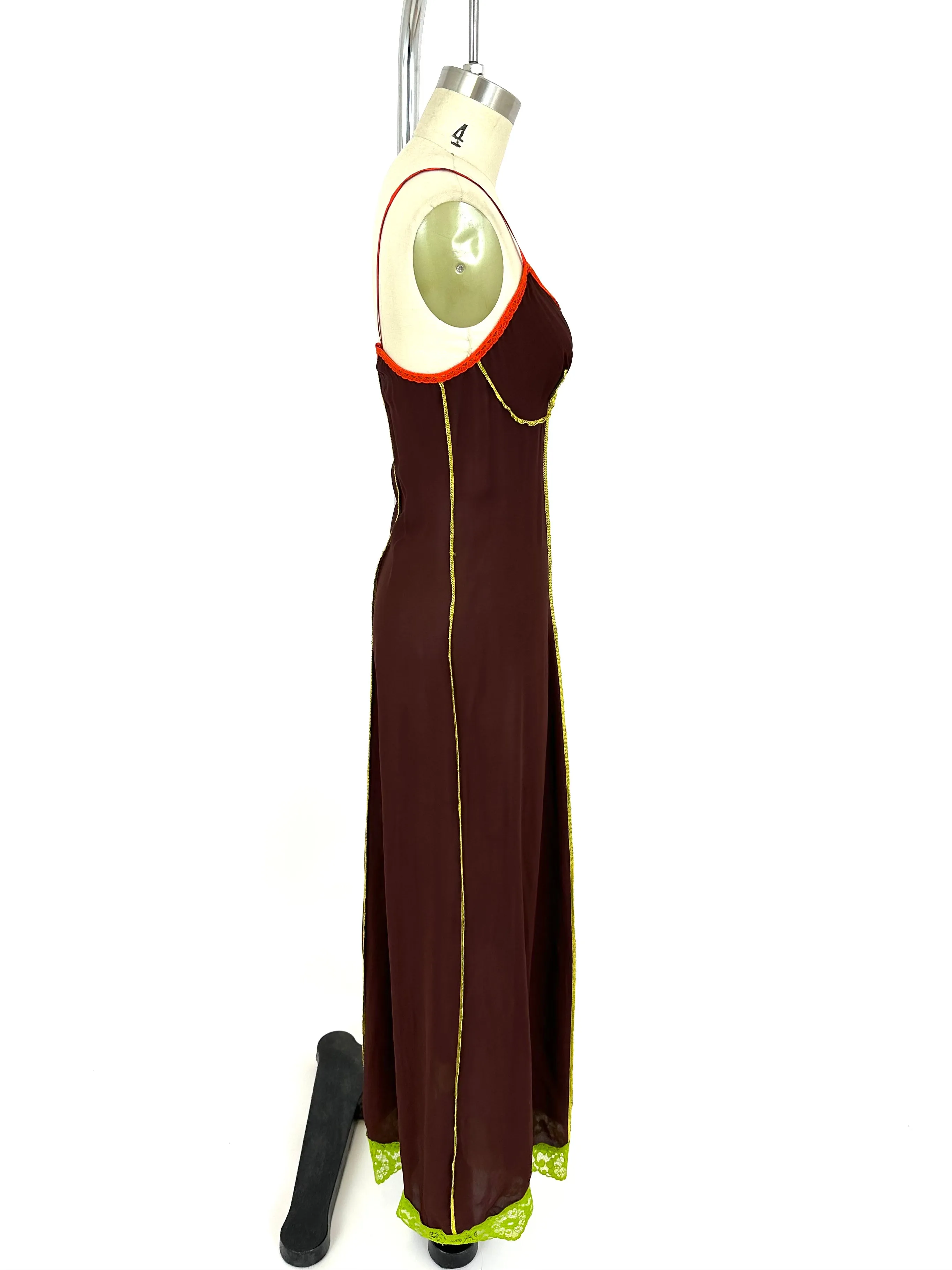 90s Jean Paul Gaultier "Pin Up" Slip Dress