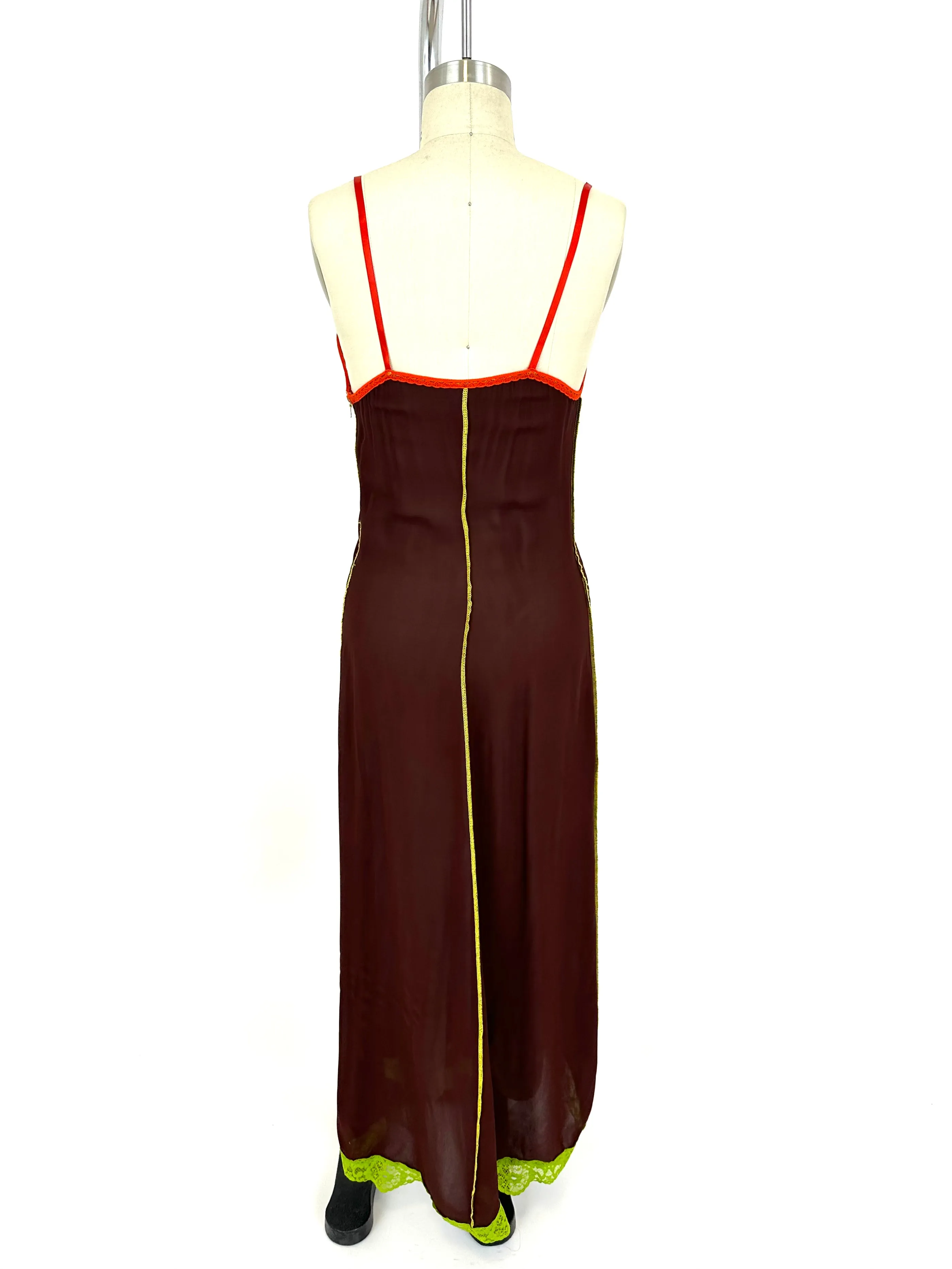 90s Jean Paul Gaultier "Pin Up" Slip Dress