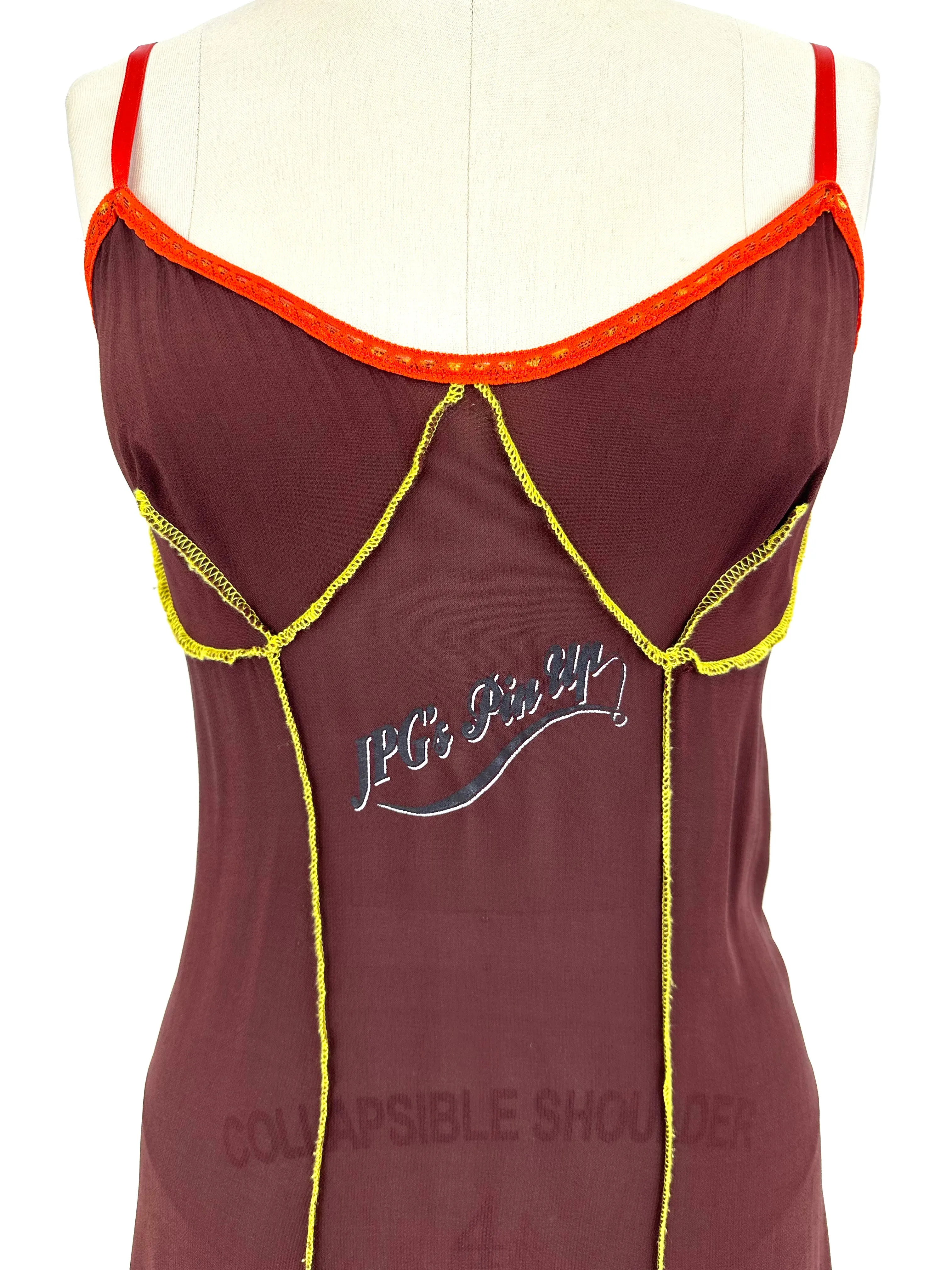 90s Jean Paul Gaultier "Pin Up" Slip Dress