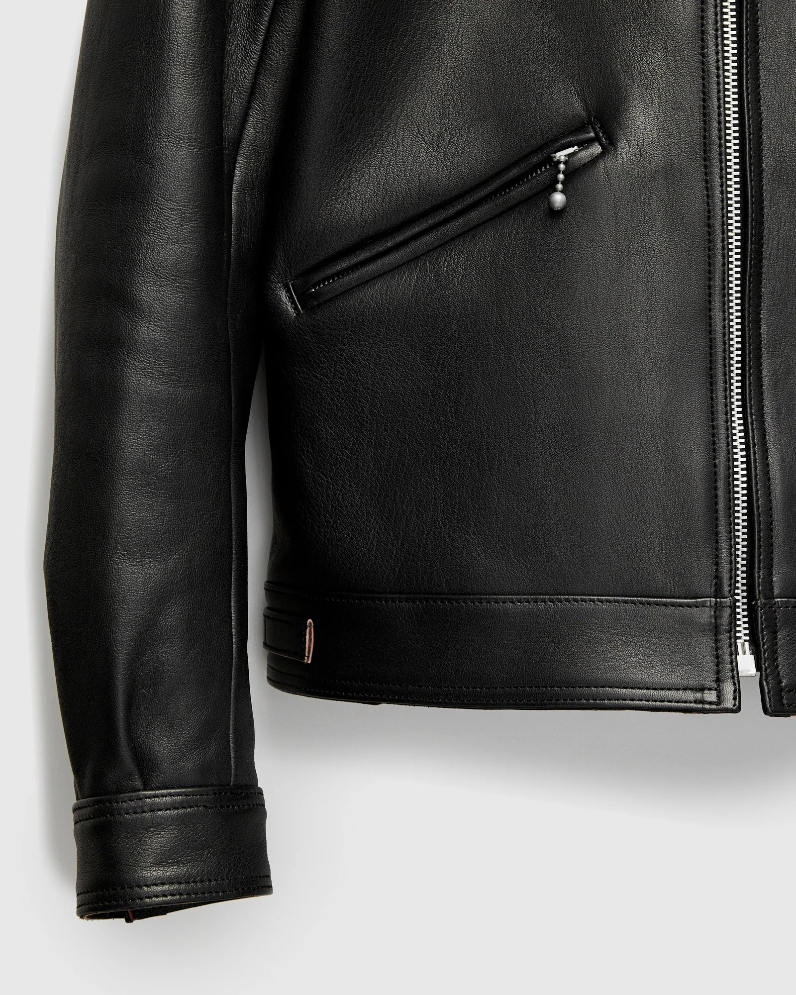 AD-00 Sheepskin Husky Jacket in Black Teacore