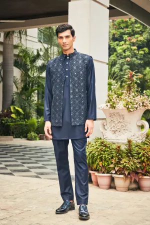 Ahi Open Nehru Jacket Set