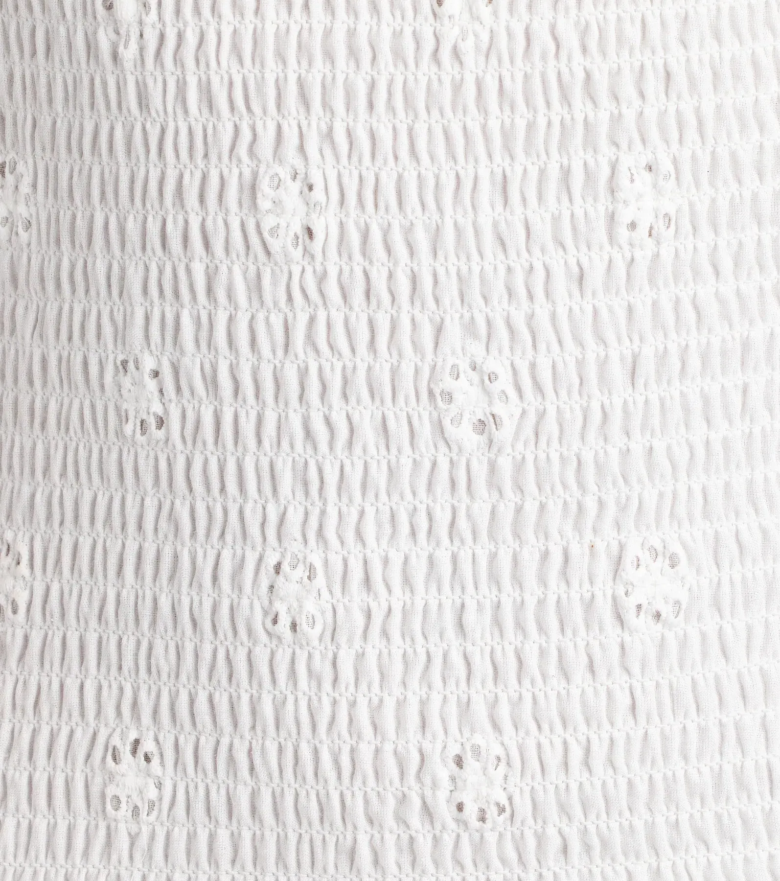 Always Sunny Strapless Ruffle Eyelet Mini Dress