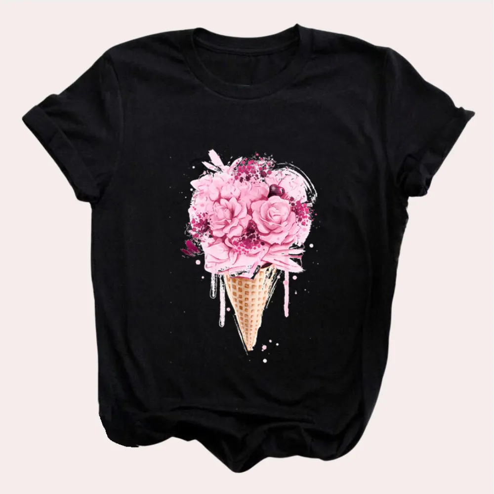 Amanda - Graphic T-Shirt for Ladies - Trendy & Casual