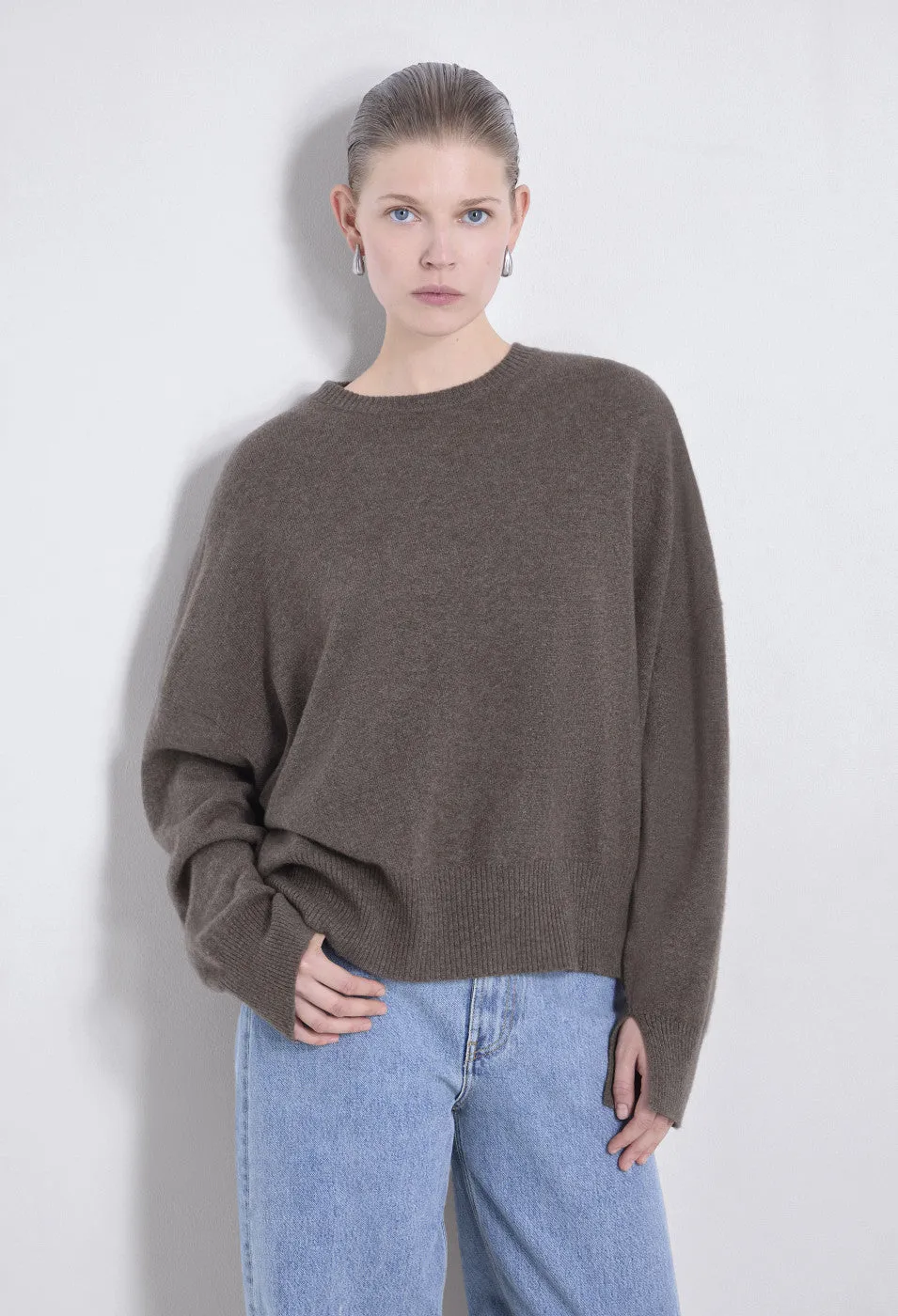 Anaa Cashmere Sweater Wood