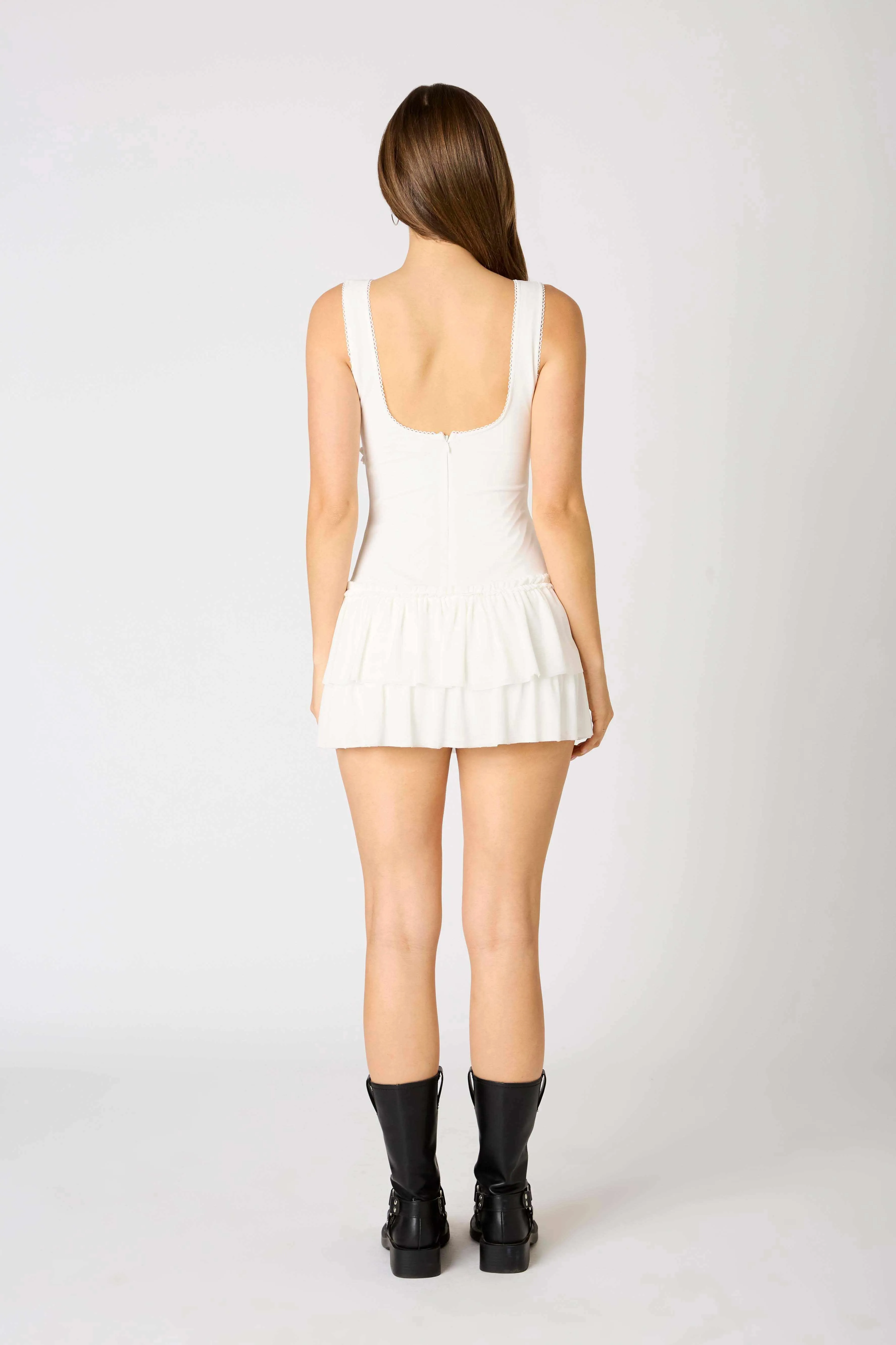 Andalusia White Mini Dress