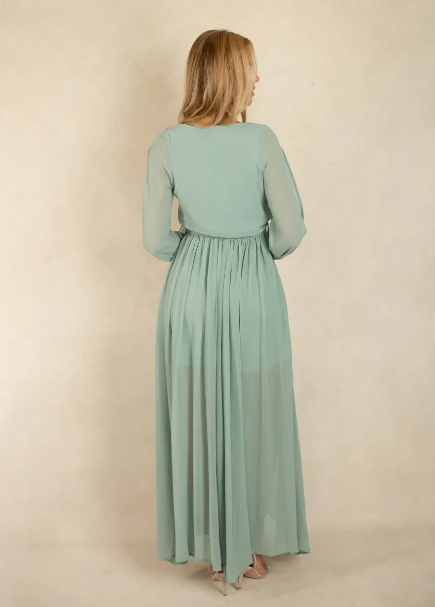 Aniya Bridesmaid Dress in Seaglass