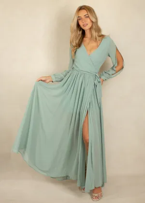Aniya Bridesmaid Dress in Seaglass