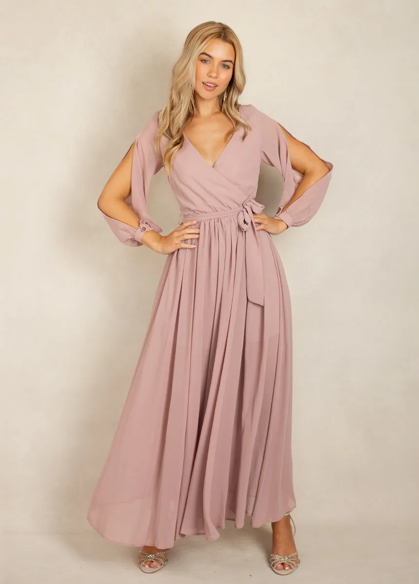 Aniya Bridesmaid Dress in Woodrose