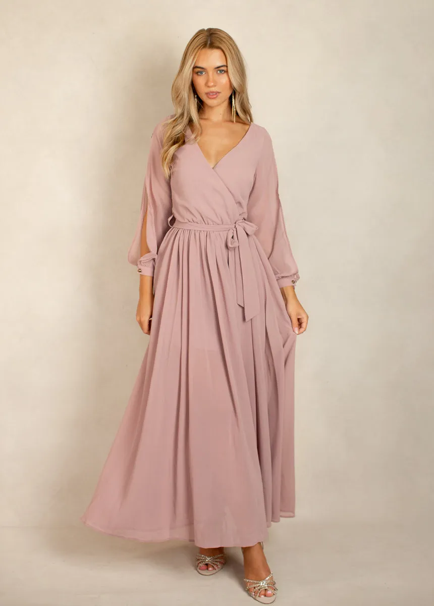 Aniya Bridesmaid Dress in Woodrose