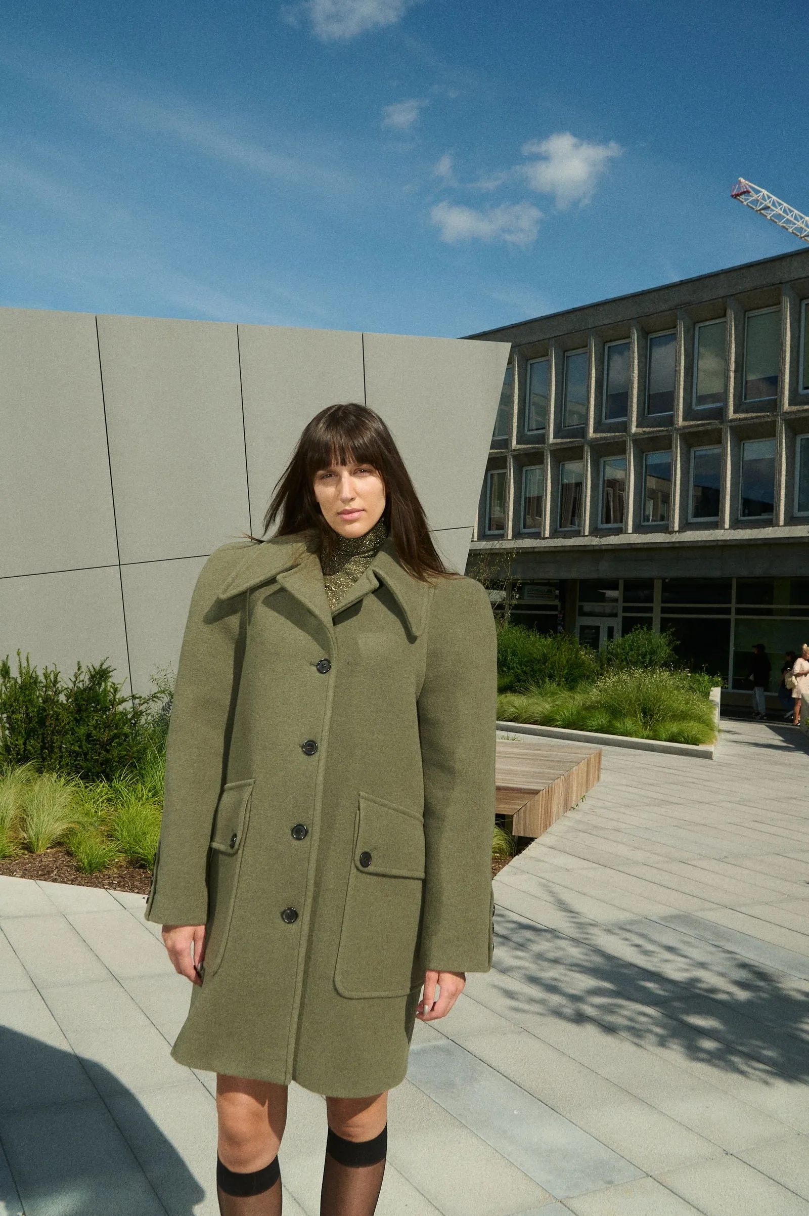 ANNA RETRO WOOL COAT