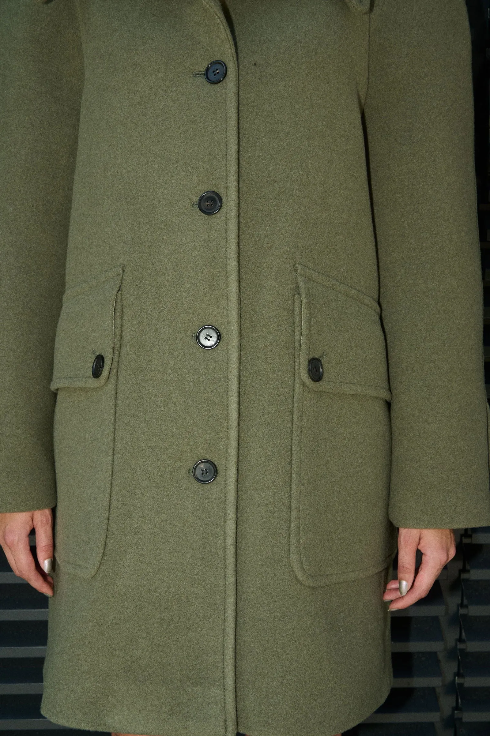 ANNA RETRO WOOL COAT