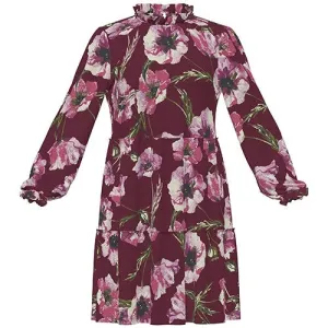 Annabelle - Maroon Pink Floral