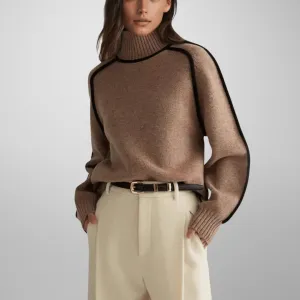 Antje | Organic turtleneck sweater with premium quality