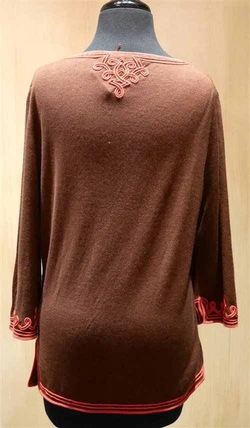 Armand Diradourian Full Passementerie Cashmere Sweater