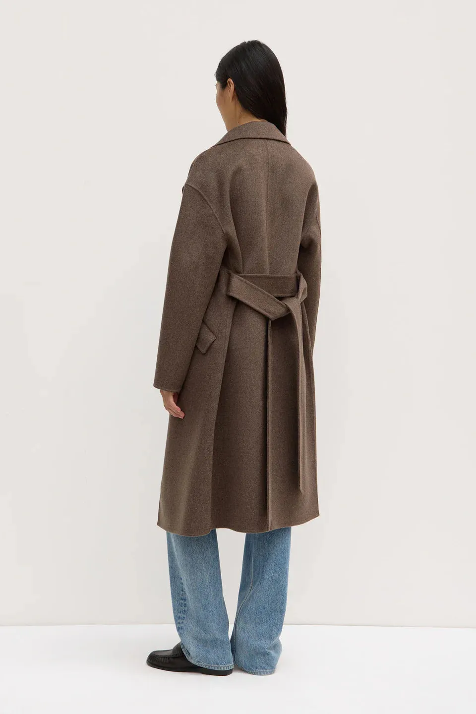 Assembly Label - Sadie Single Breasted Wool Coat (Cocoa Marle)