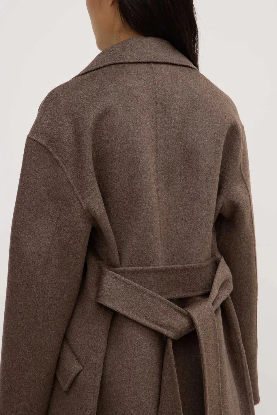 Assembly Label - Sadie Single Breasted Wool Coat (Cocoa Marle)