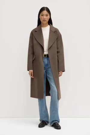 Assembly Label - Sadie Single Breasted Wool Coat (Cocoa Marle)
