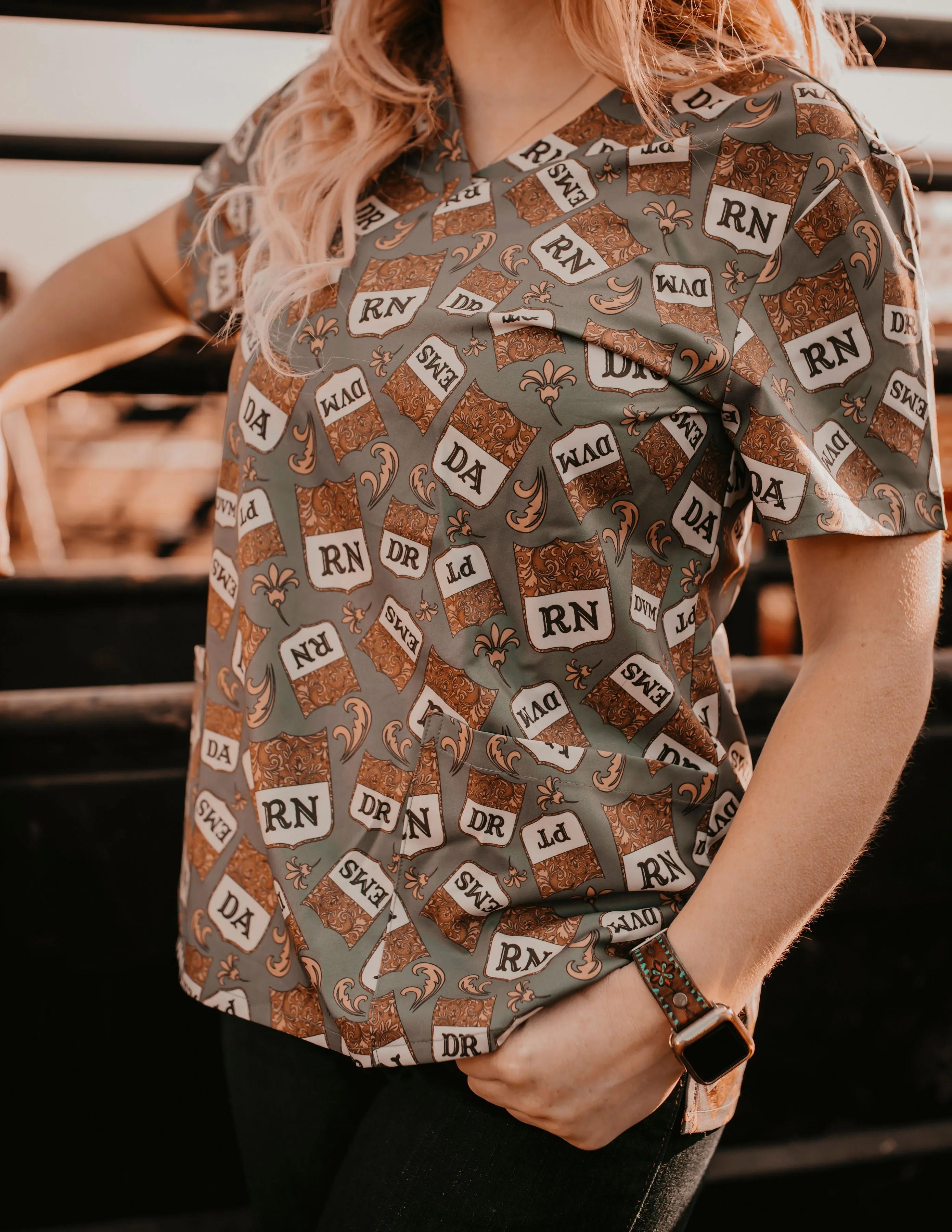 Back Number for Brainiacs Scrub Top