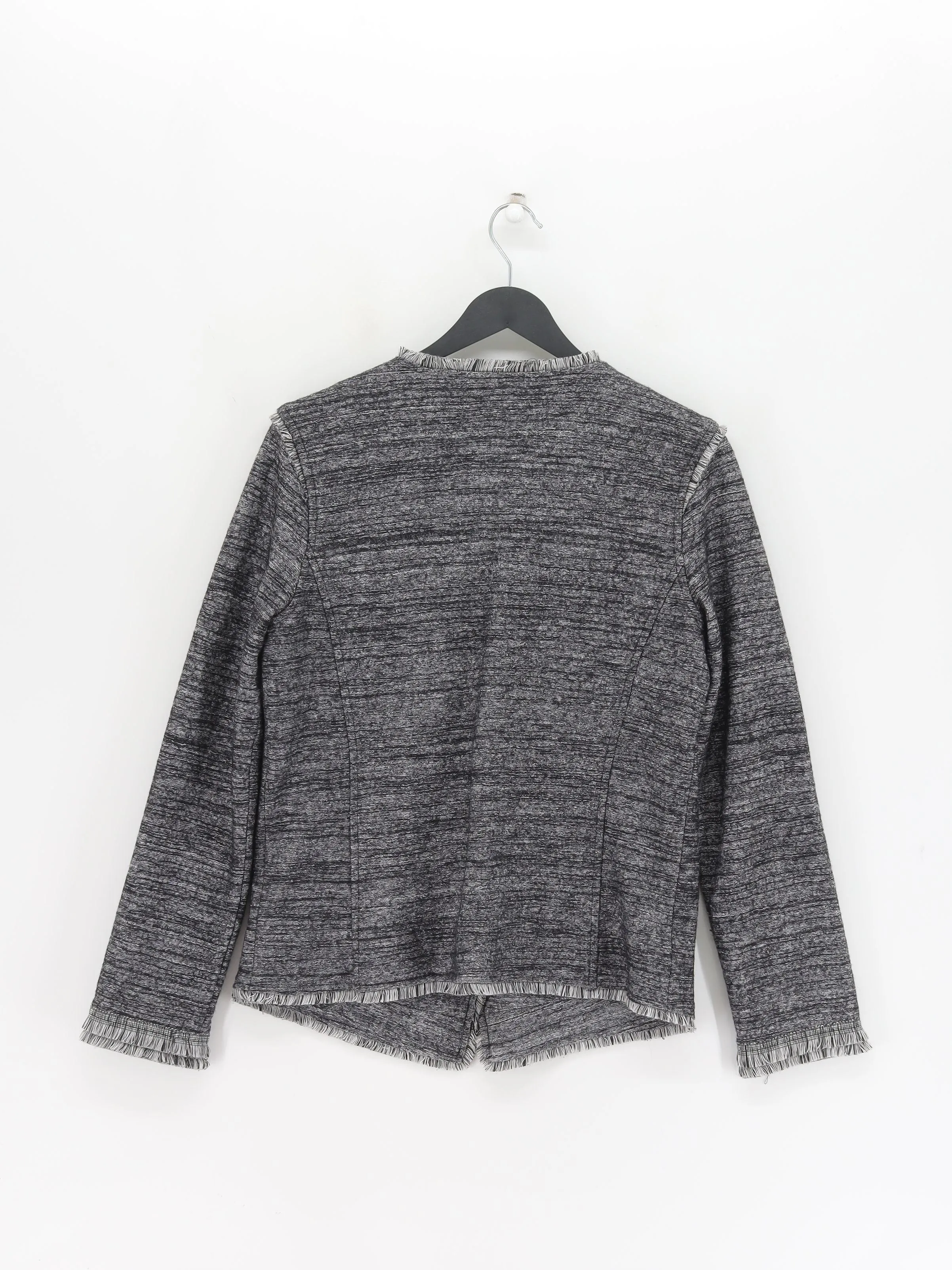 Banana Republic Women's Jacket M Grey Rayon with Viscose, Wool
