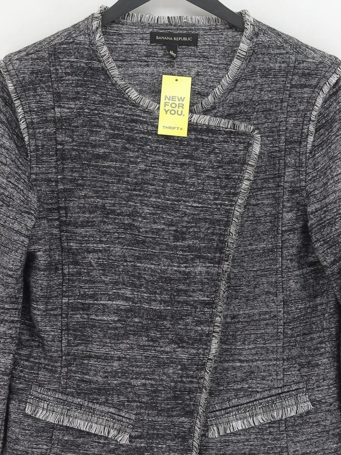 Banana Republic Women's Jacket M Grey Rayon with Viscose, Wool