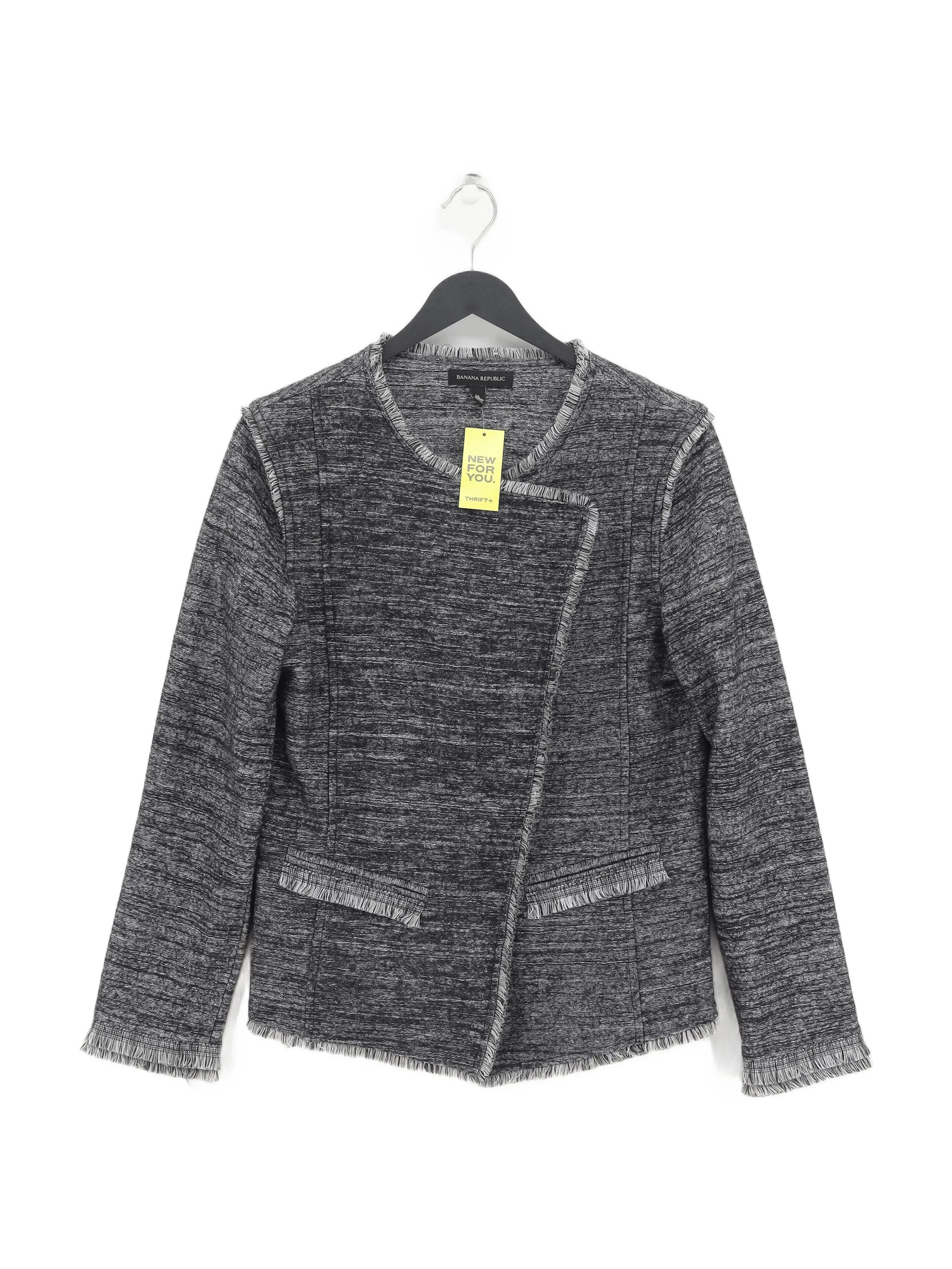 Banana Republic Women's Jacket M Grey Rayon with Viscose, Wool