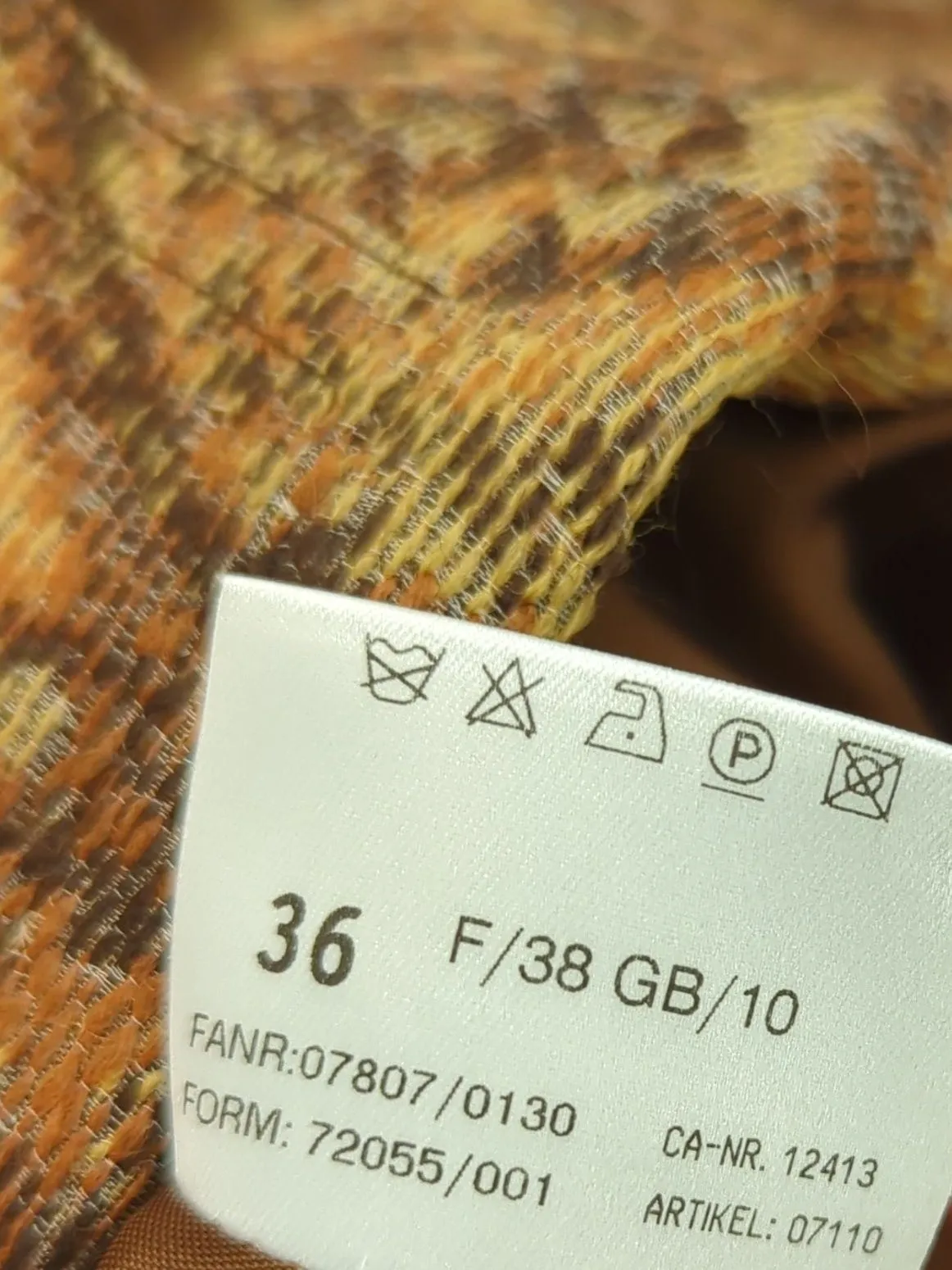 Basler Women's Jacket UK 10 Brown Wool with Polyamide, Silk, Viscose
