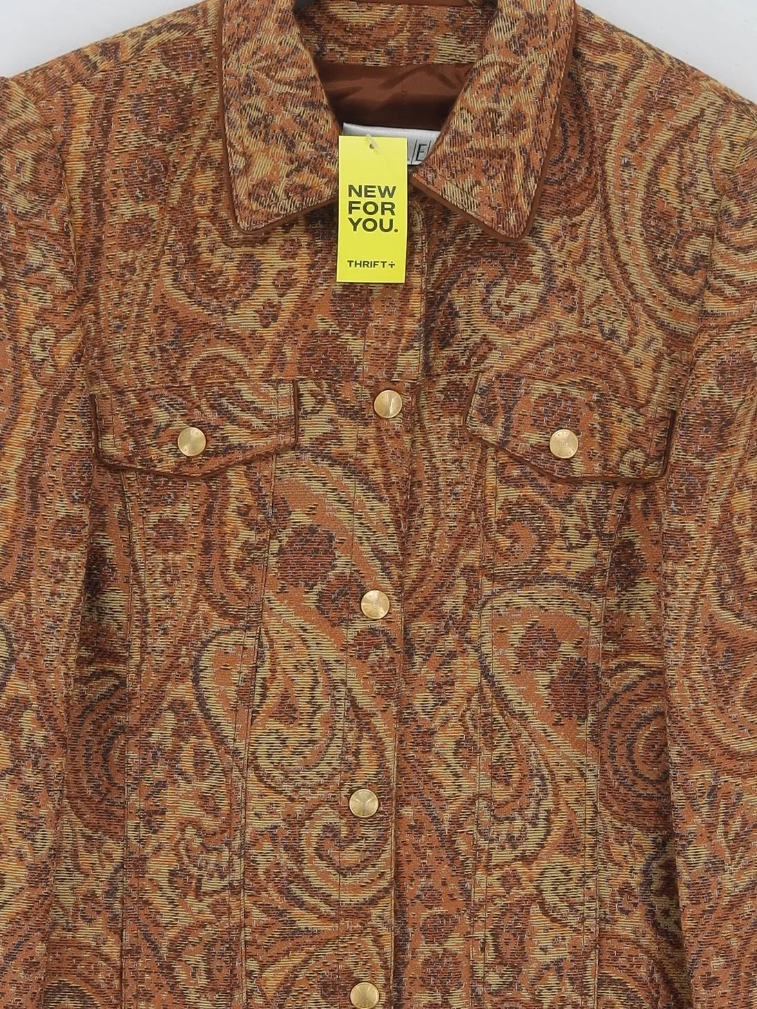 Basler Women's Jacket UK 10 Brown Wool with Polyamide, Silk, Viscose