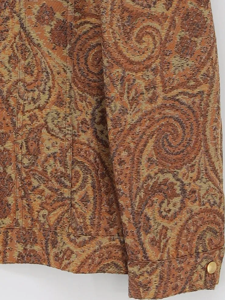 Basler Women's Jacket UK 10 Brown Wool with Polyamide, Silk, Viscose