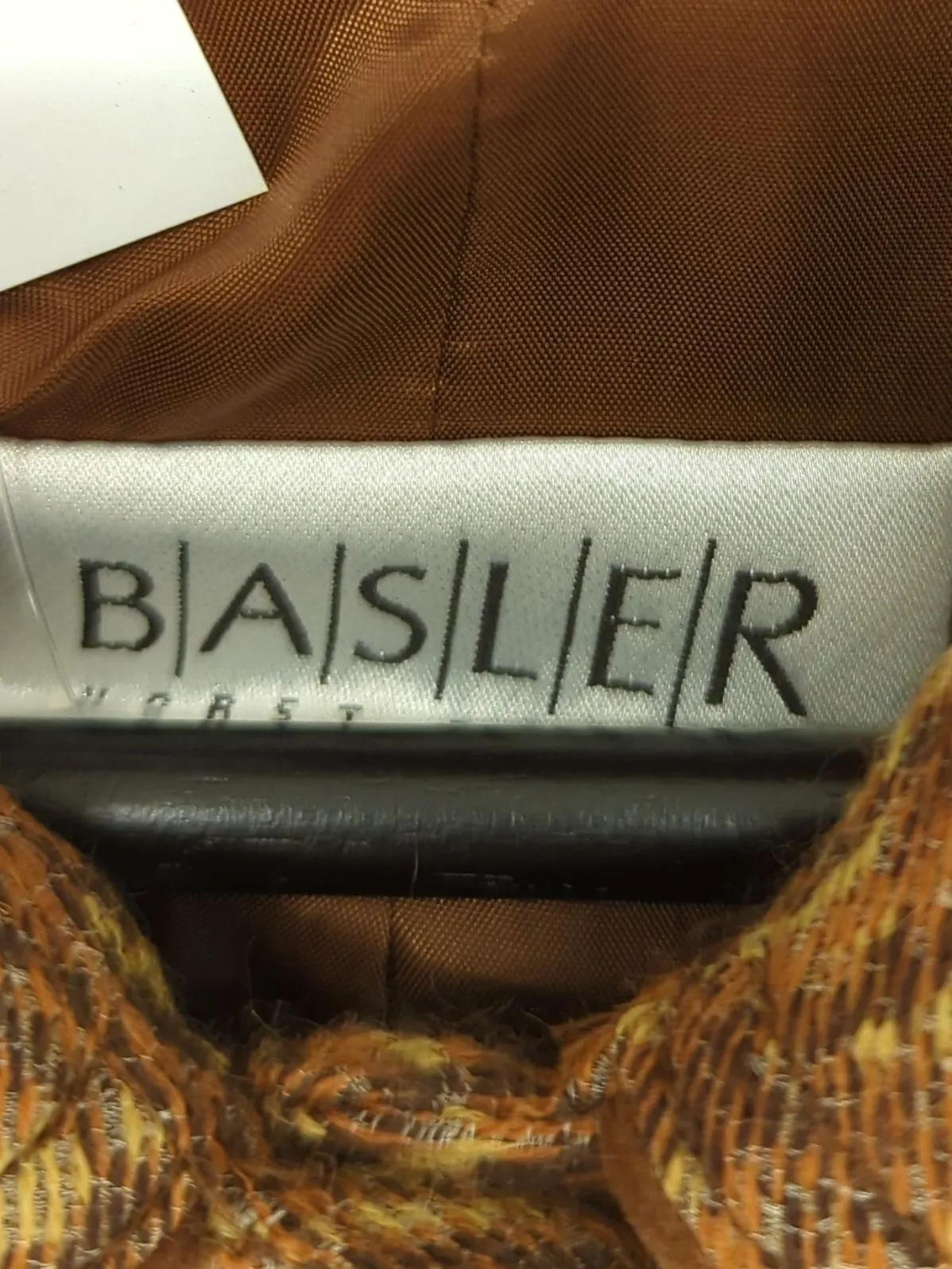 Basler Women's Jacket UK 10 Brown Wool with Polyamide, Silk, Viscose
