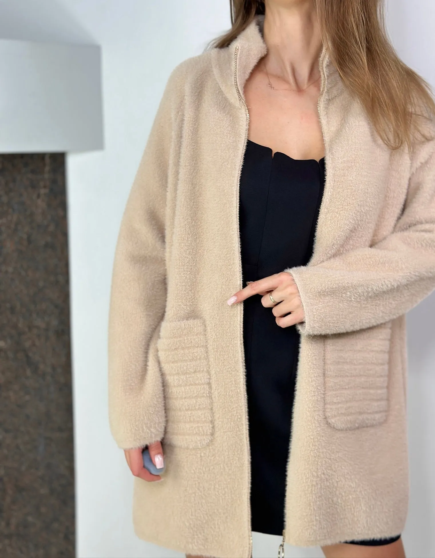 Beige Alpaca coat