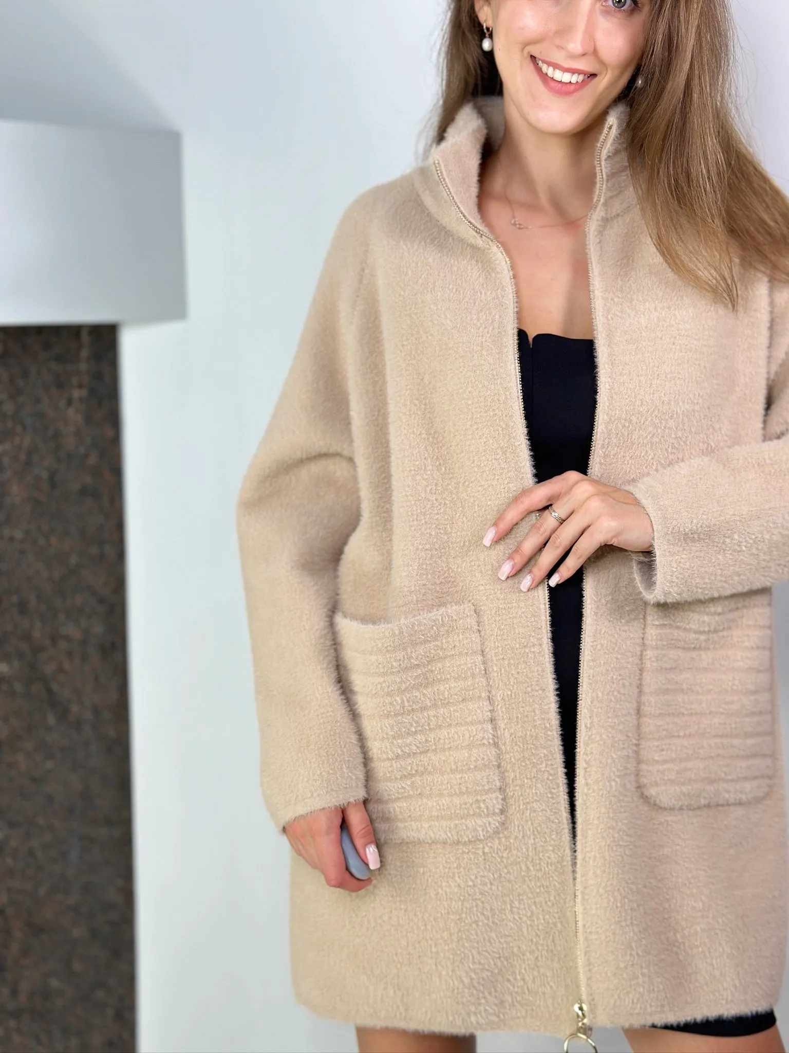 Beige Alpaca coat