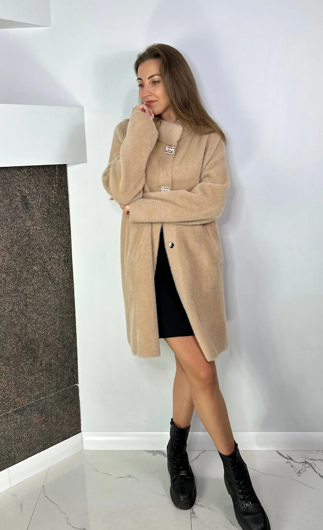 Beige Alpaca coat