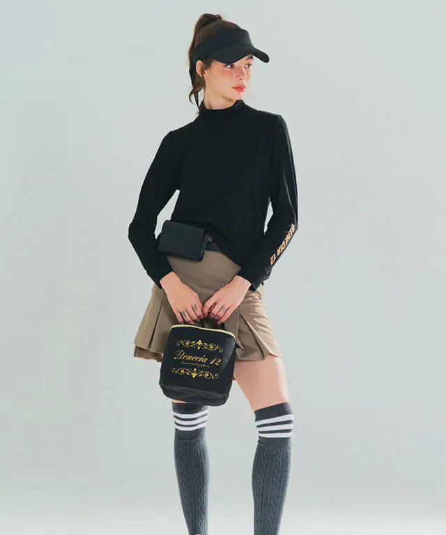 BENECIA 12 Detail Turtleneck - Black