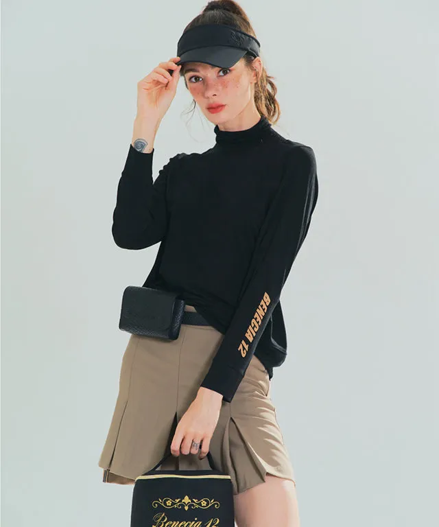 BENECIA 12 Detail Turtleneck - Black