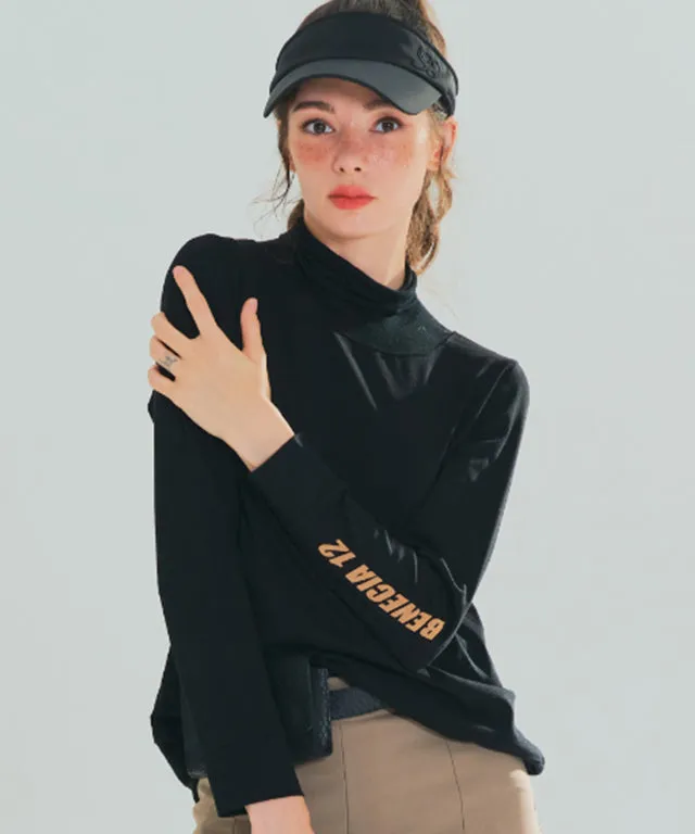 BENECIA 12 Detail Turtleneck - Black