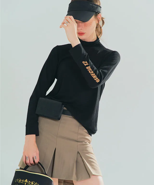 BENECIA 12 Detail Turtleneck - Black