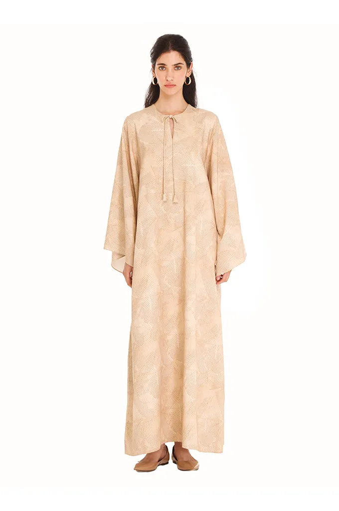 Biege Sunrise Moza Kaftan