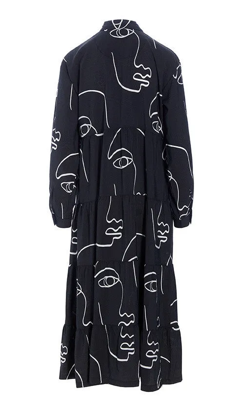 Bitte Kai Rand Sketch Viscose Long Dress