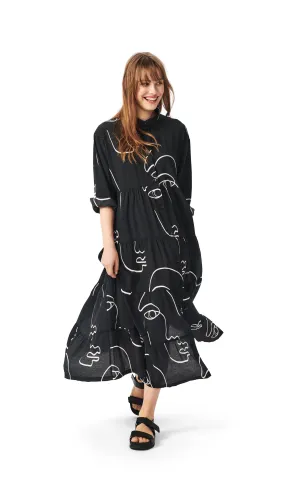 Bitte Kai Rand Sketch Viscose Long Dress