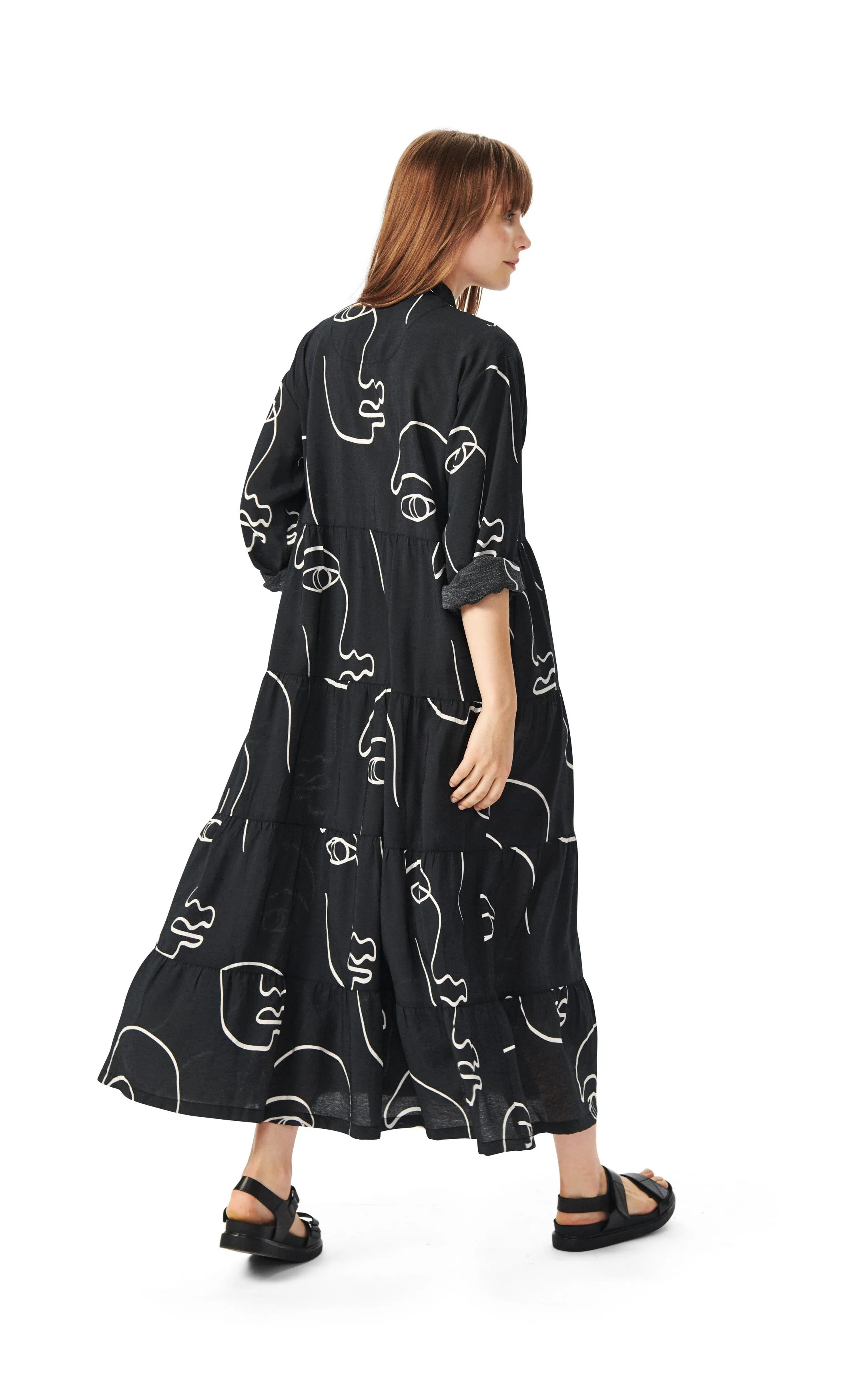 Bitte Kai Rand Sketch Viscose Long Dress